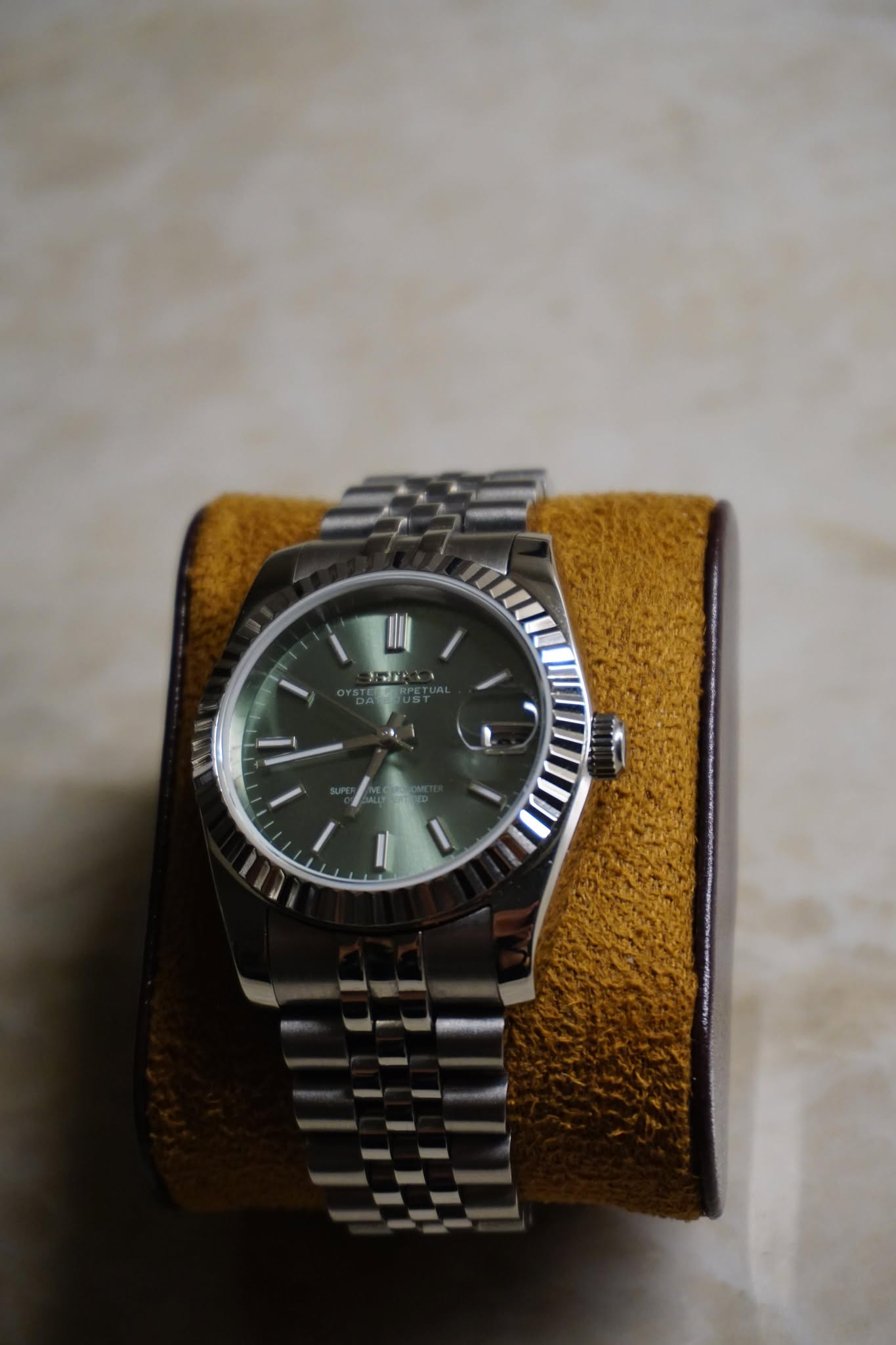 Seiko Datejust Olive urtavla