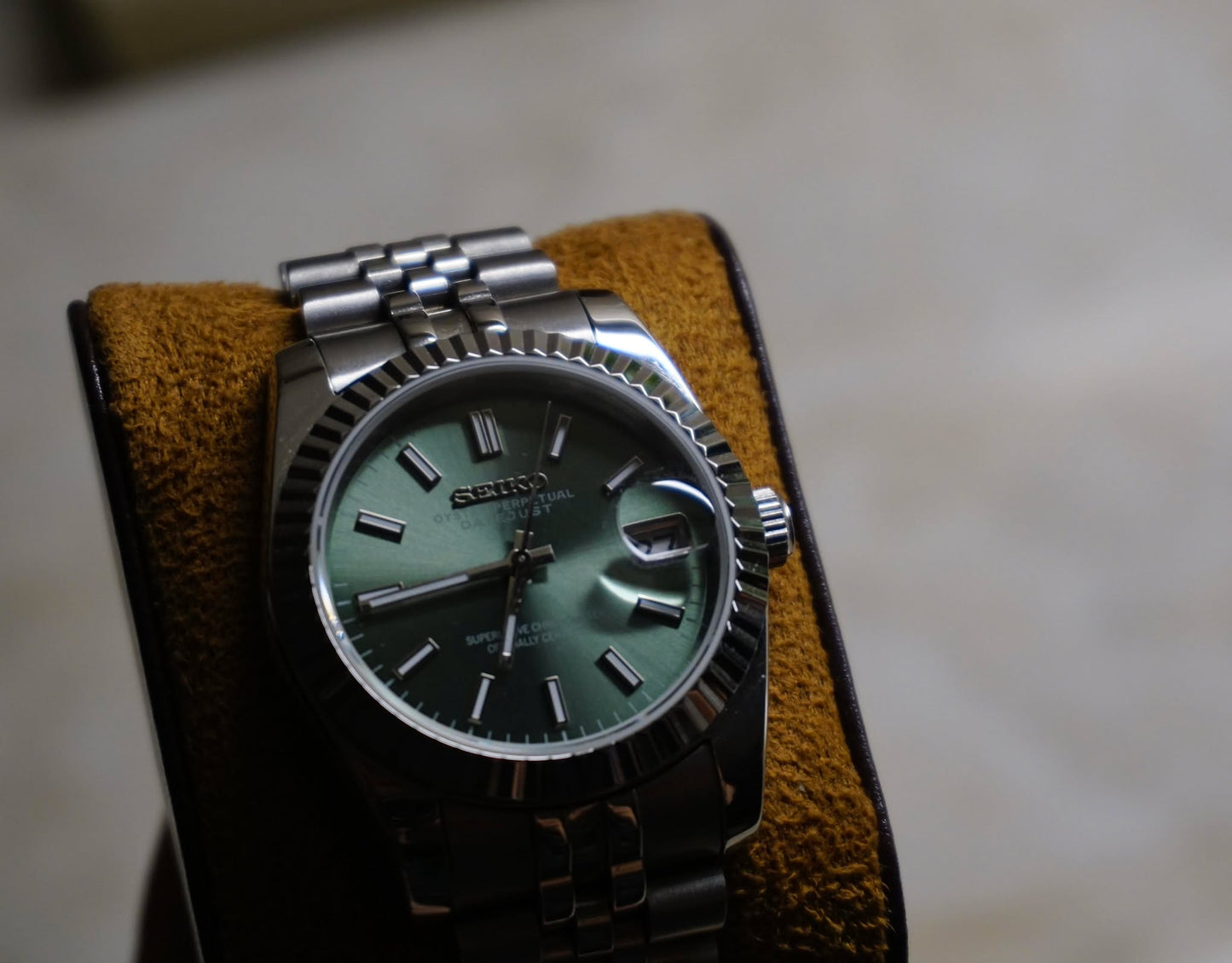 Seiko Datejust Olive urtavla